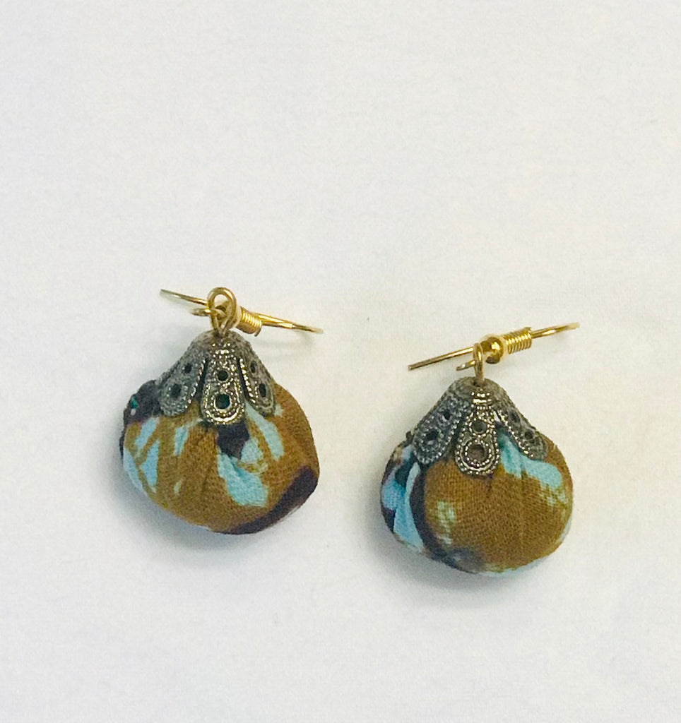 African Kanga Fabric Earrings