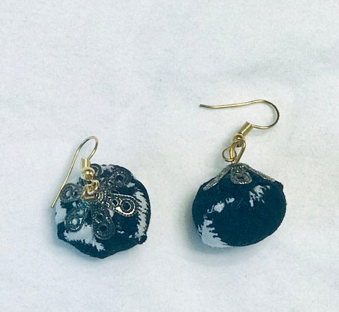 African Kanga Fabric Earrings