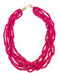 Hot Pink Multistring Seed Bead