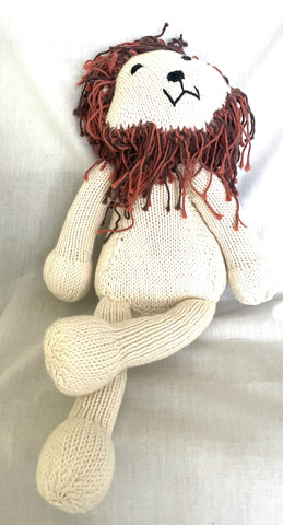 Knitted Stuffed Lion