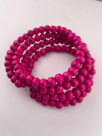 Wood Wrap Hot Pink