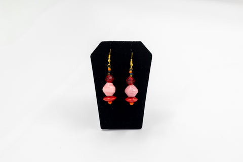 Brites Pink/Red Earrings