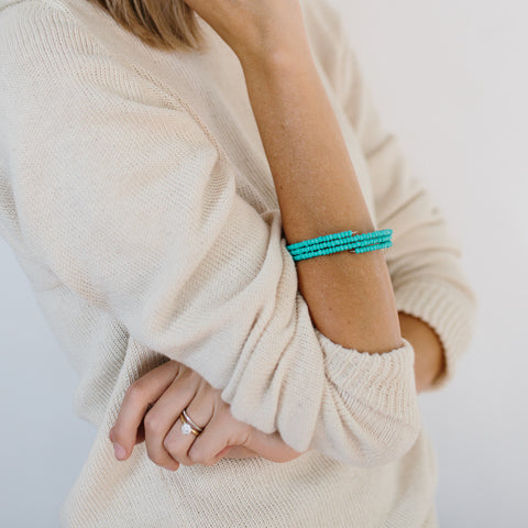 Beaded Bracelet - Turquoise