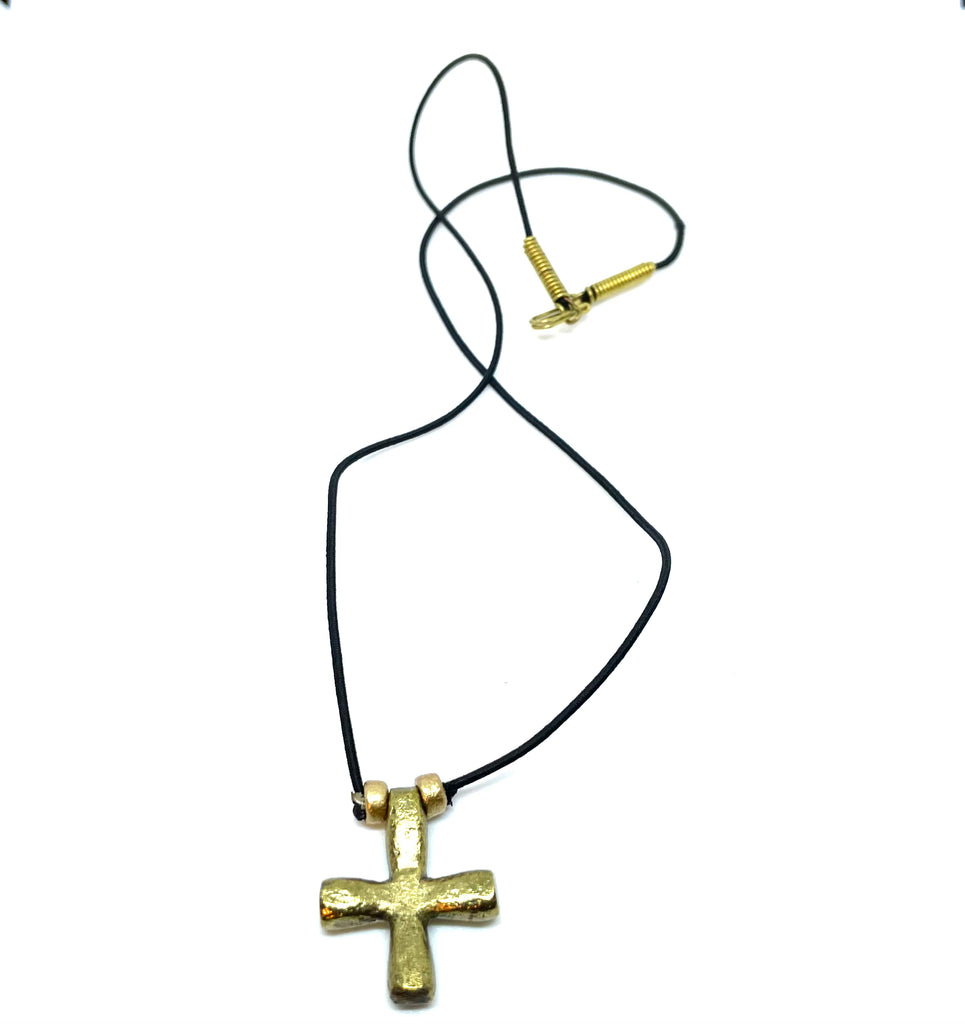 Gold Cross Unisex Necklace