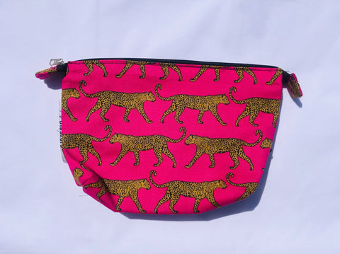 Pink Leopard Toiletries Bag