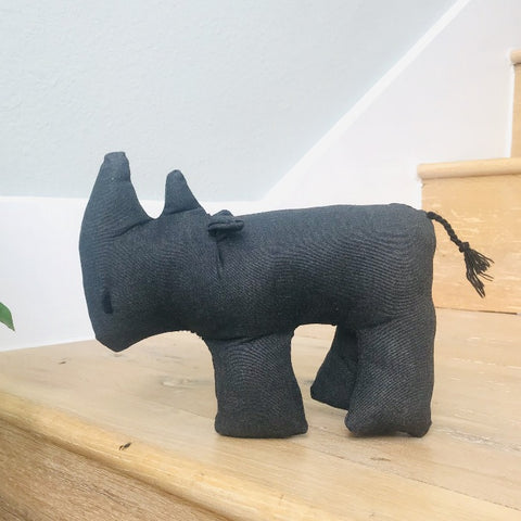 Stuffed Rhino - Grey